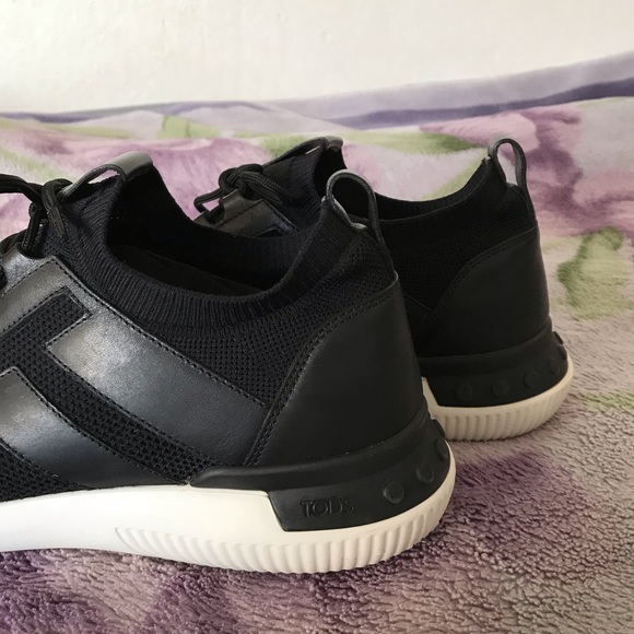 Tod’s No Code Black Sneaker in Mesh and Leather - Picture 15 of 16